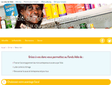 Tablet Screenshot of don.adie-fondsdedotation.org