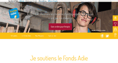 Desktop Screenshot of adie-fondsdedotation.org